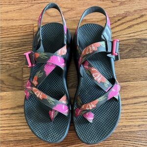 Chaco Z2 classic floral sandal Pink and Black Outdoor Sandals